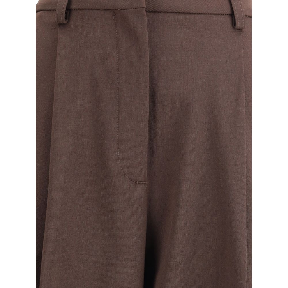 Casual Pants by The Latest for women in polyester & wool brown features an sophisticated and regular-fit with a precise long, creating a sophisticated and sophisticated silhouette.