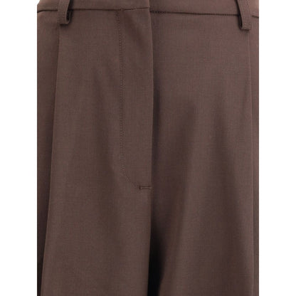 Casual Pants by The Latest for women in polyester & wool brown features an sophisticated and regular-fit with a precise long, creating a sophisticated and sophisticated silhouette.