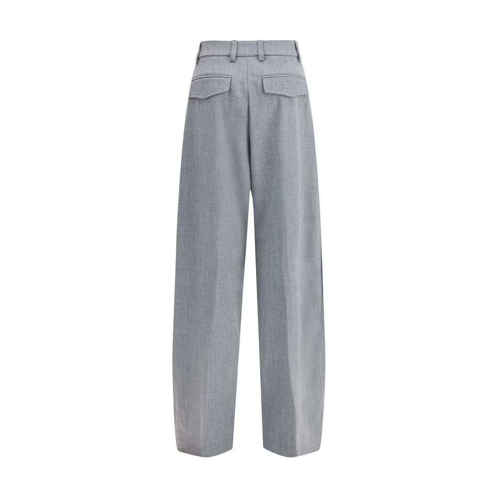 Casual Pants by The Latest for women in polyester & wool gray presents a refined pantology silhouette, artfully defined by a refined pantology regular-fit & wide, long, and a sophisticated .