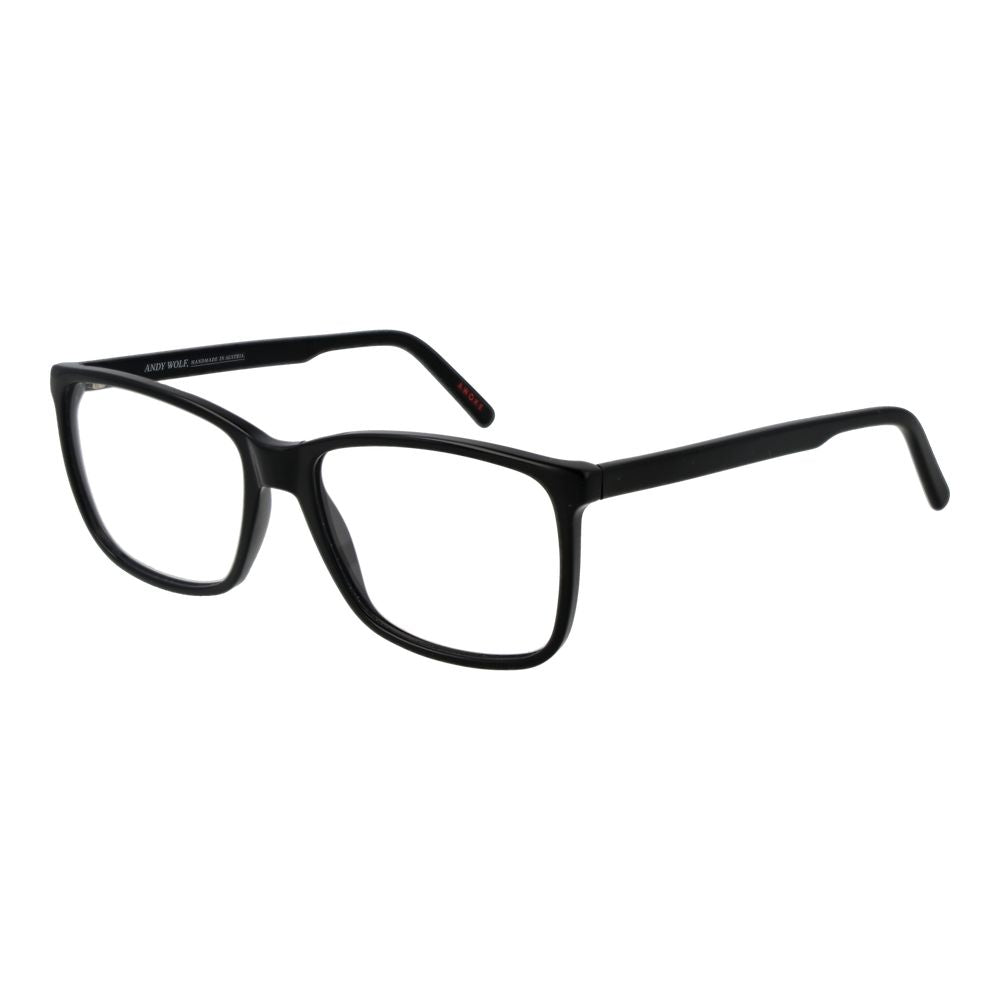 Eyeglasses Frames by Andy Wolf for unisex in acetate black features an refined silhouette, showcasing the refined black coloured frame and sophisticated full-frame frame design.