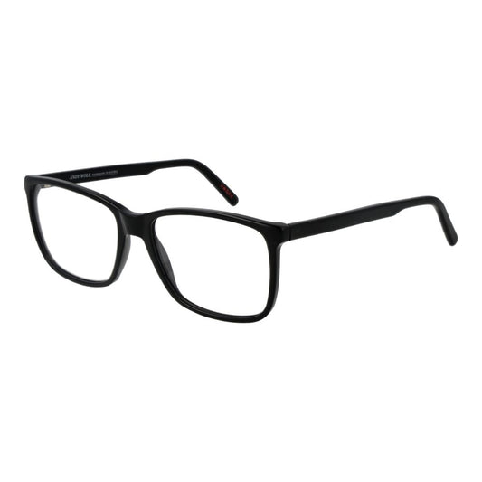 Eyeglasses Frames by Andy Wolf for unisex in acetate black features an refined silhouette, showcasing the refined black coloured frame and sophisticated full-frame frame design.
