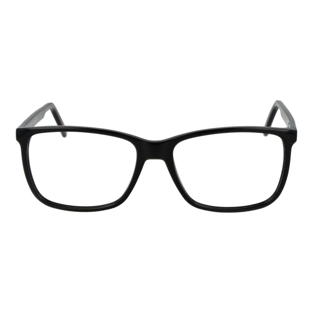 Eyeglasses Frames by Andy Wolf for unisex in acetate black showcases a reflective silhouette, artfully incorporating a sophisticated black coloured frame with a distinct full-frame frame design.