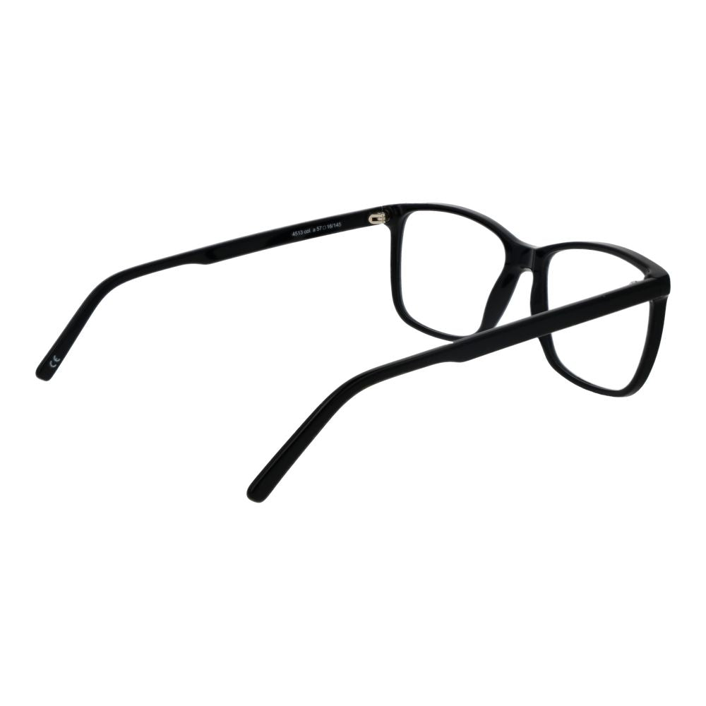 Eyeglasses Frames by Andy Wolf for unisex in acetate black features an refined silhouette, showcasing a sophisticated black coloured frame and refined full-frame frame design for a refined look.