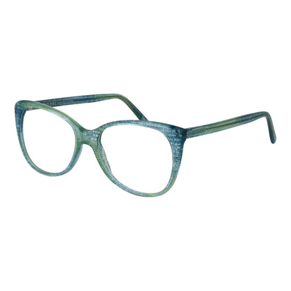 Eyeglasses Frames by Andy Wolf for unisex in acetate green showcases a reflective silhouette, artfully incorporating a sophisticated green coloured frame with a distinct full-frame frame design.