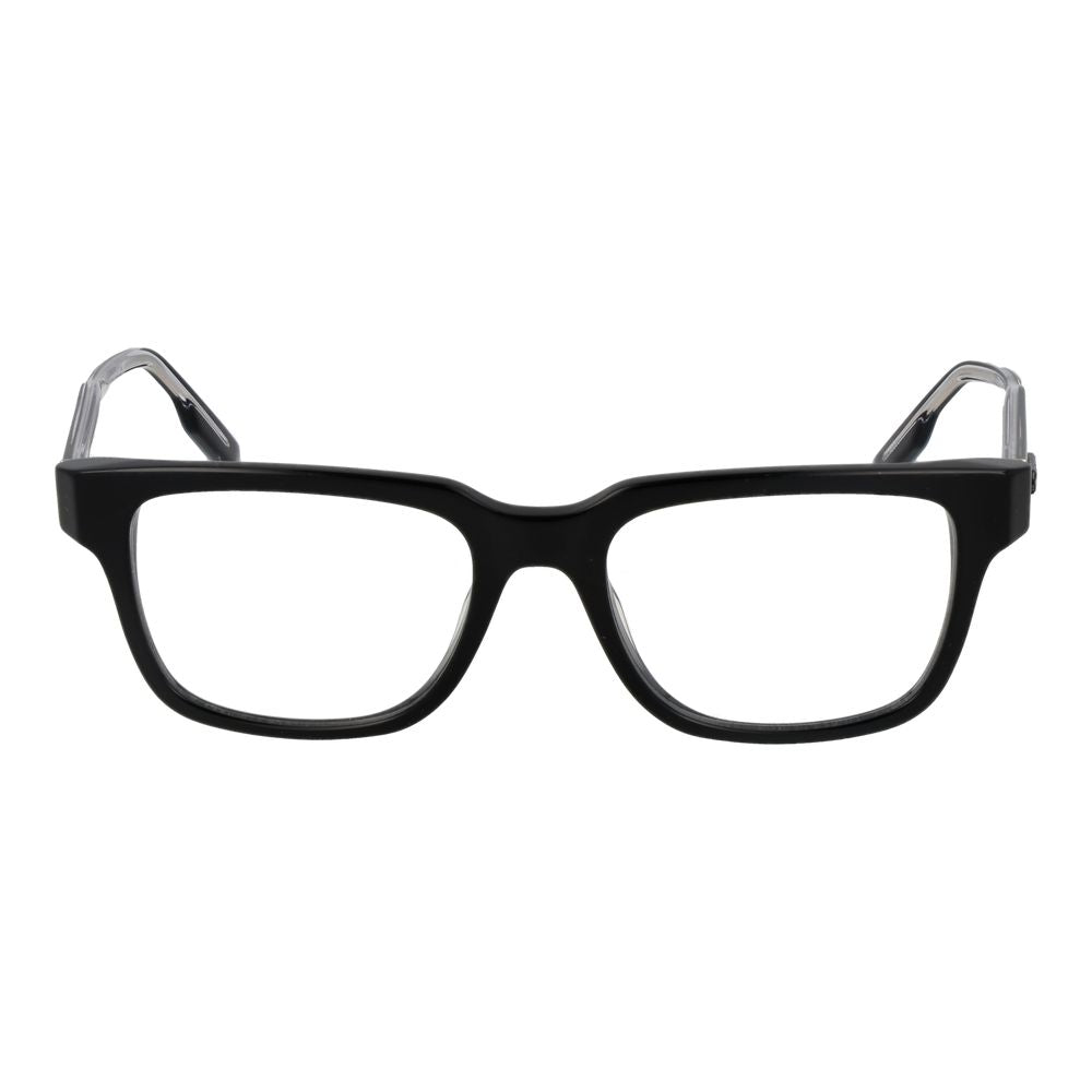 Eyeglasses Frames by Ermenegildo Zegna for men in acetate black showcases a refined full-frame frame design with a refined black coloured frame finish for a refined and sophisticated look.