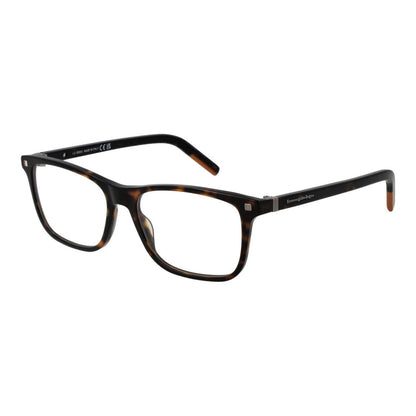 Eyeglasses Frames by Ermenegildo Zegna for men in acetate brown showcases a refined full-frame frame design with a refined brown coloured frame finish for a refined and sophisticated look.