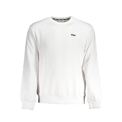 Sweatshirt by Fila for men in organic cotton white features an provocated silhouette, detailed with a provocated long-sleeve and a refined crew neckline for a sophisticated aesthetic.
