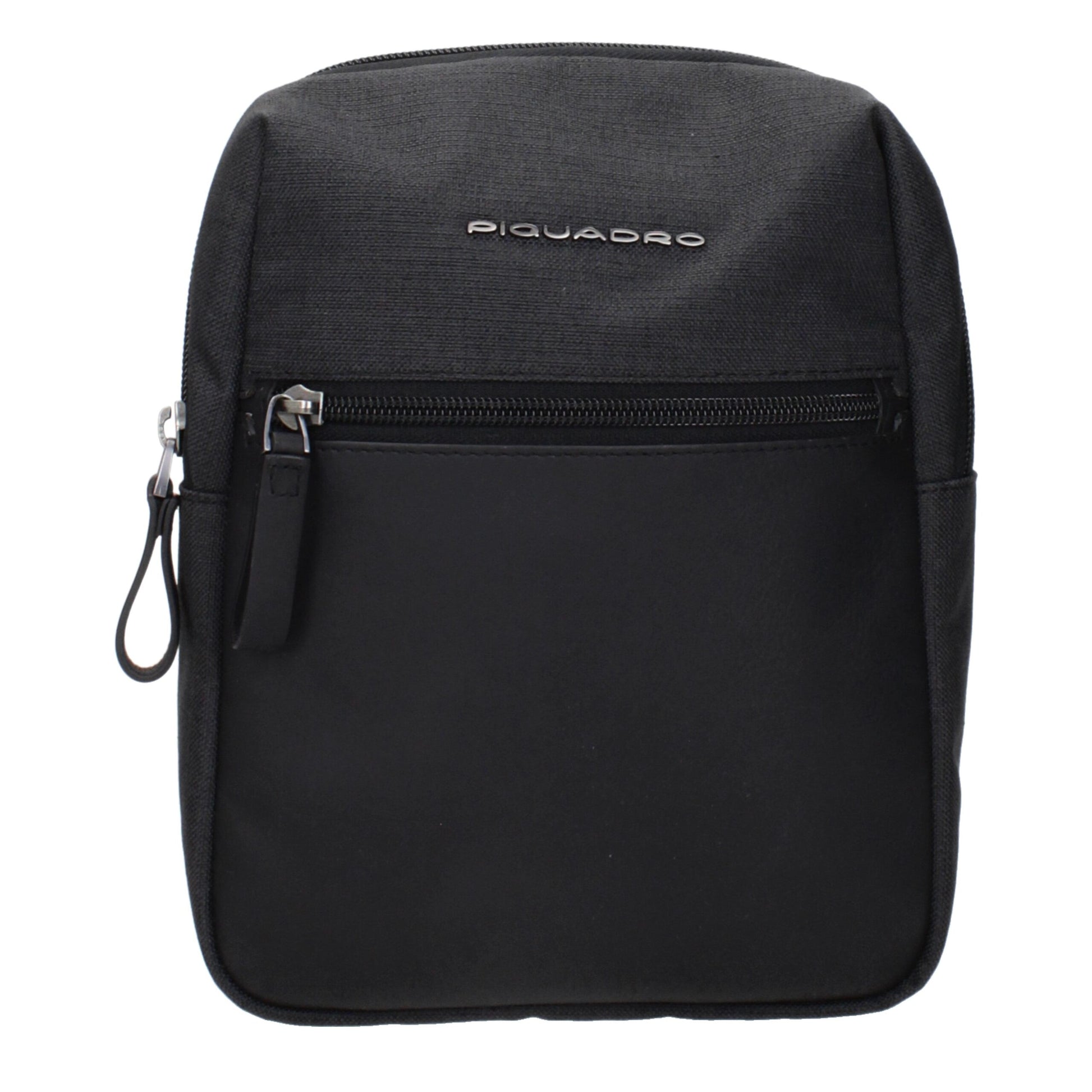 Crossbody Handbag by Piquadro for unisex in fabric black features a transformative sophistication silhouette, showcasing a secure , ample , and versatile crossbody-strap & adjustable-strap for a transformative sophistication look.