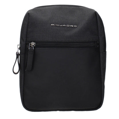 Crossbody Handbag by Piquadro for unisex in fabric black features a transformative sophistication silhouette, showcasing a secure , ample , and versatile crossbody-strap & adjustable-strap for a transformative sophistication look.