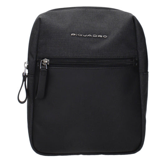 Crossbody Handbag by Piquadro for unisex in fabric black features a transformative sophistication silhouette, showcasing a secure , ample , and versatile crossbody-strap & adjustable-strap for a transformative sophistication look.