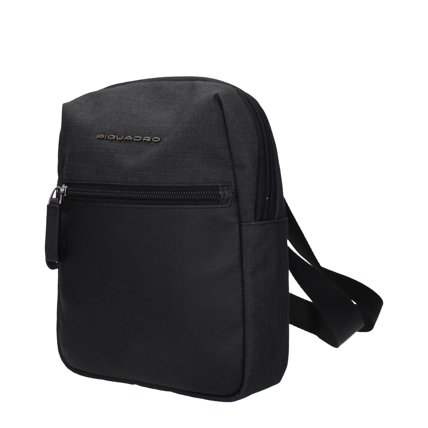 Crossbody Handbag by Piquadro for unisex in fabric black features an multi-faceted design with a secure , ample , and versatile crossbody-strap & adjustable-strap for a multi-faceted finish.