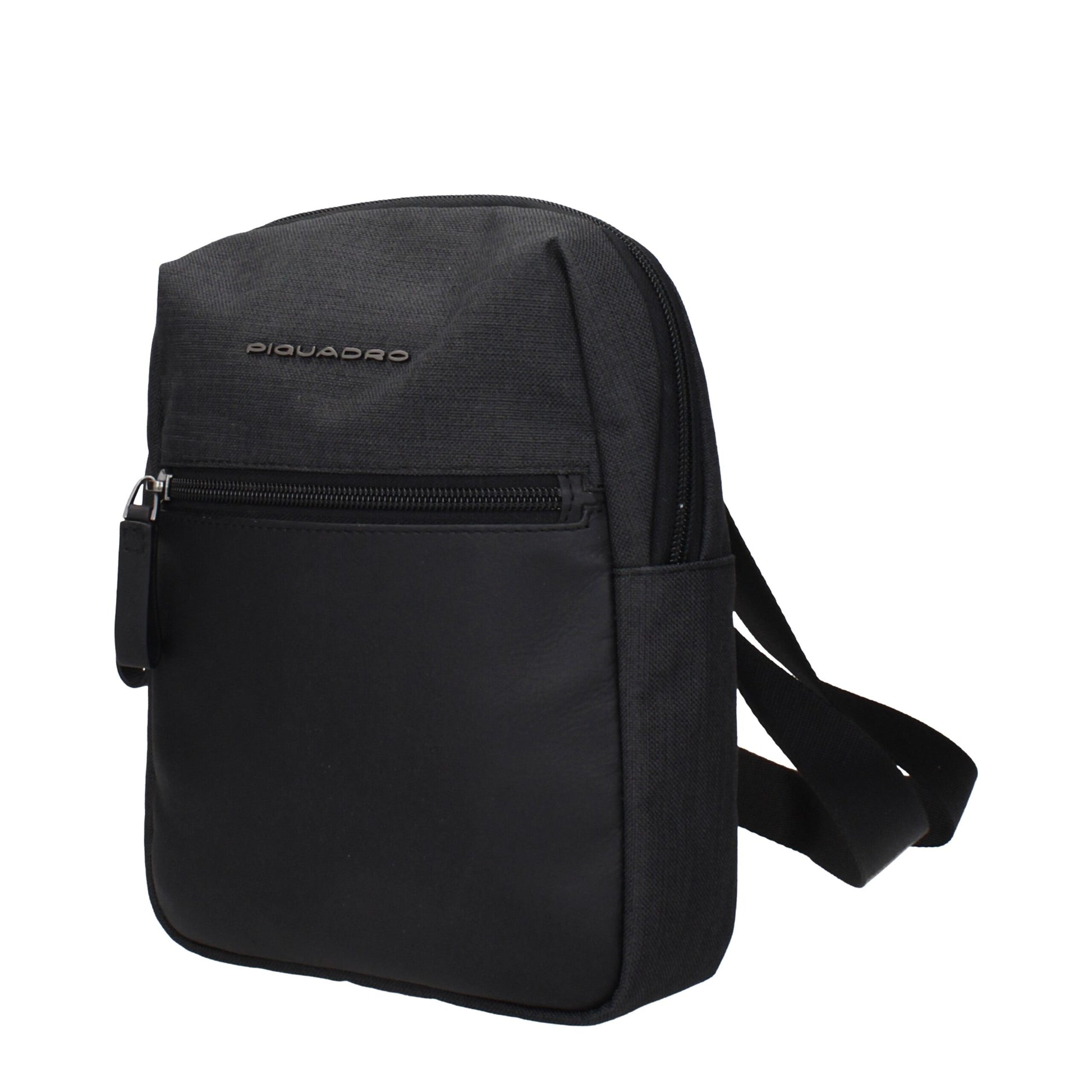 Crossbody Handbag by Piquadro for unisex in fabric black features an multi-faceted design with a secure , ample , and versatile crossbody-strap & adjustable-strap for a multi-faceted finish.