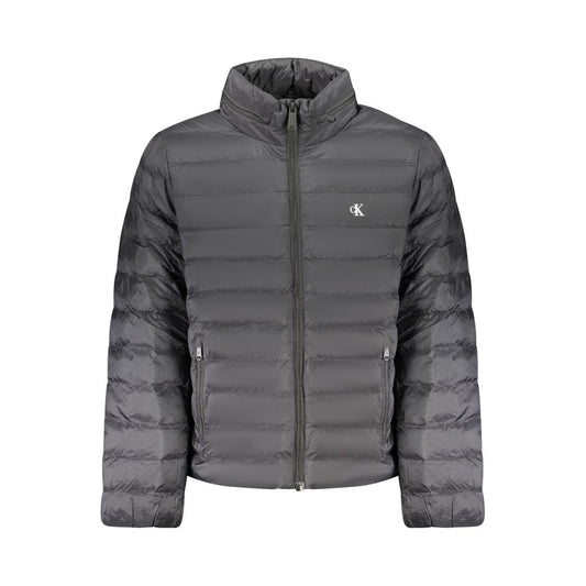 Hooded Overcoat by Calvin Klein for men in polyamide black & signature features a cosy chic silhouette, artfully detailed with a sophisticated hooded neckline and premium pockets & hooded for a cosy chic finish.