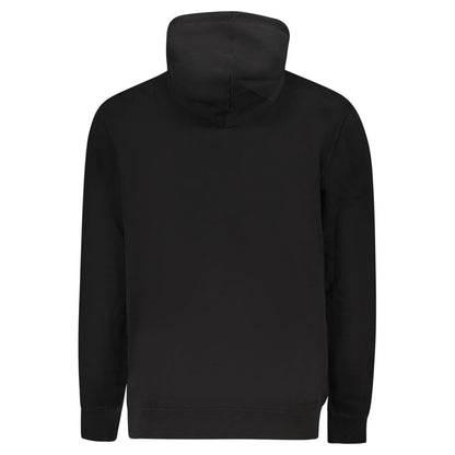 Hooded Sweatshirt Hoodie by Tommy Hilfiger for men in cotton black & print showcases a city-ready silhouette, artfully detailed with a signature and for a city-ready finish.