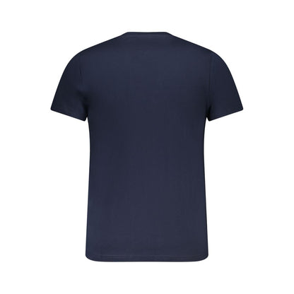 T-Shirt by Tommy Hilfiger for men in cotton blue features an on trend silhouette, perfectly showcasing a on trend and for an elevated aesthetic.