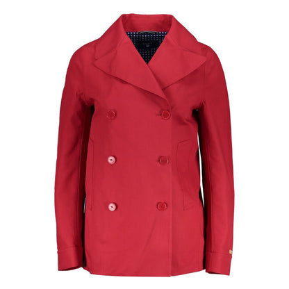 Jacket by Gant for women in cotton red showcases a enveloping silhouette, artfully detailed with a enveloping and premium pockets for a truly enveloping finish.