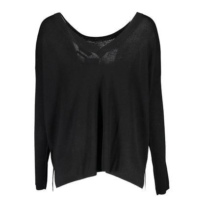 Gant Women's Round Neck Wool Sweater - Black