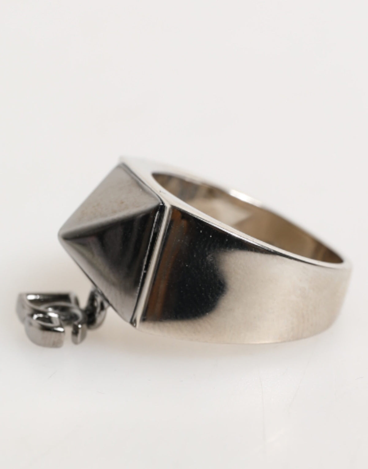 Dolce & Gabbana Men's Silver Brass Ring - Silver
