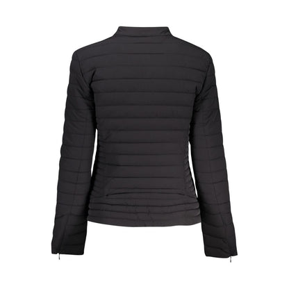 Trench Coat by Guess Jeans for women in polyethylene black features an dramatic silhouette, perfectly showcasing the elegant and sophisticated pockets for a truly dramatic aesthetic.