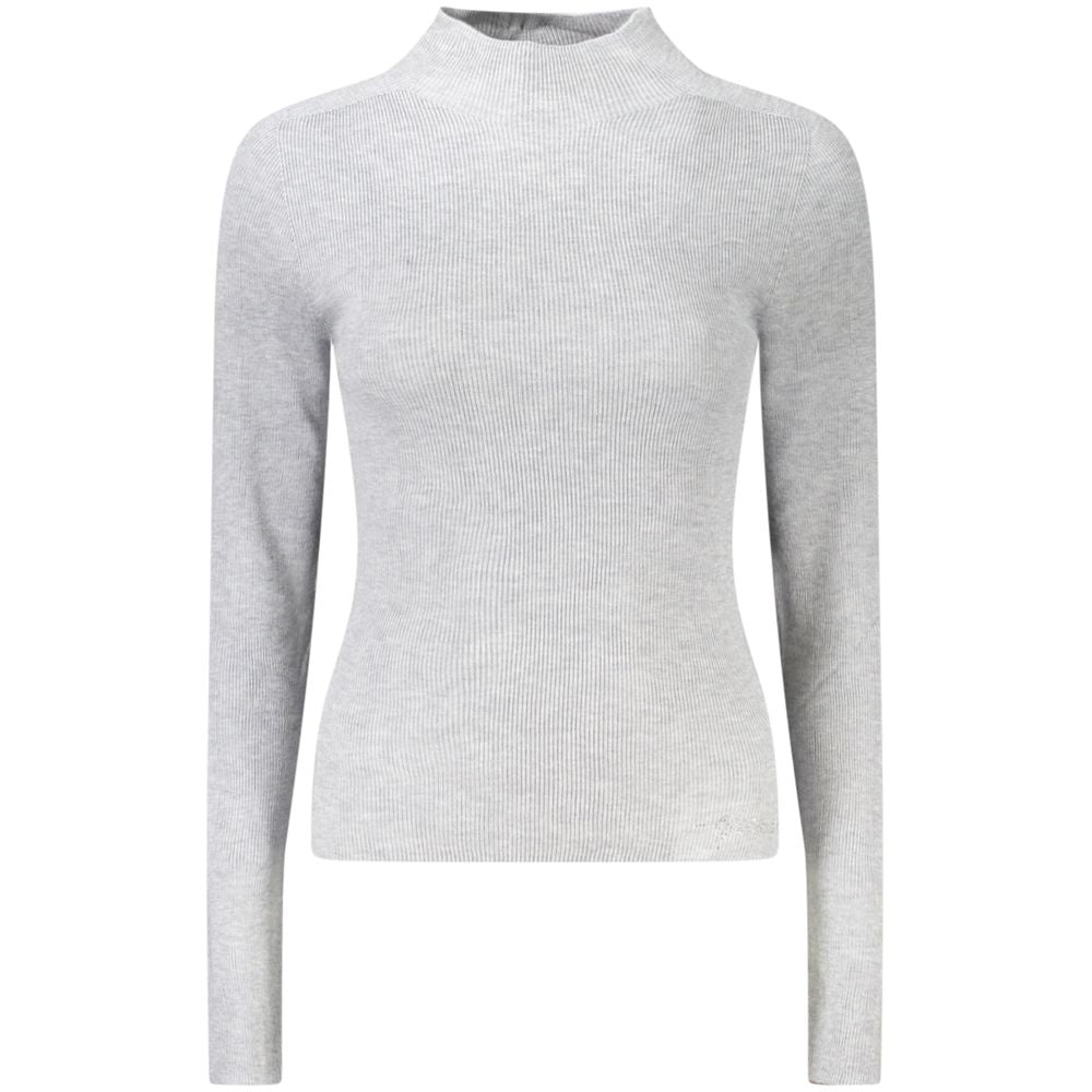 Sweatshirt by Guess Jeans for women in cashmere marabou blend wool gray features an enviable silhouette, showcasing a premium and refined for a truly enviable finish.