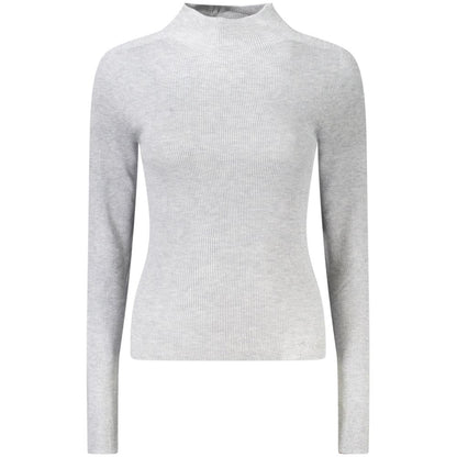 Sweatshirt by Guess Jeans for women in cashmere marabou blend wool gray features an enviable silhouette, showcasing a premium and refined for a truly enviable finish.