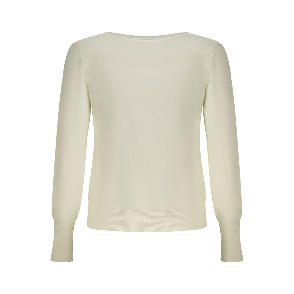 Cardigan by Guess Jeans for women in viscose & polyamide white features a nuanced silhouette with a refined and nuanced detailing for a sophisticated look.