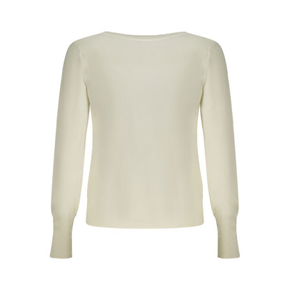 Cardigan by Guess Jeans for women in viscose & polyamide white features a nuanced silhouette with a refined and nuanced detailing for a sophisticated look.