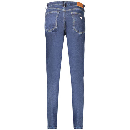 Jeans by Guess Jeans for women in stretch denim cotton blue presents a refined pantology silhouette, artfully defined by a refined pantology skinny, long, and a sophisticated .