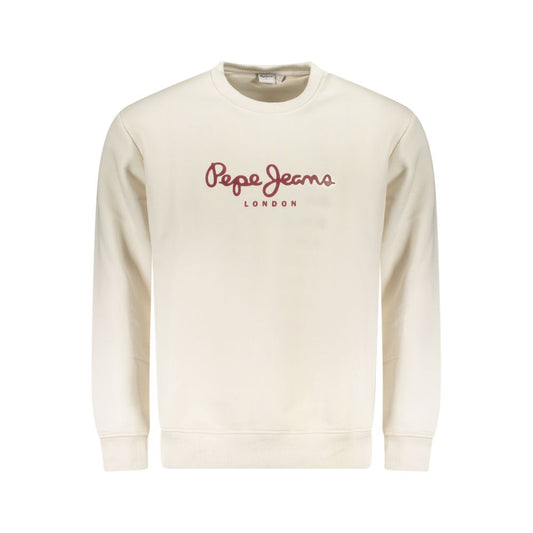Sweatshirt by Pepe Jeans for men in cotton polyester white presents a smart casual silhouette, featuring a smart casual crew neckline and for a sophisticated look.