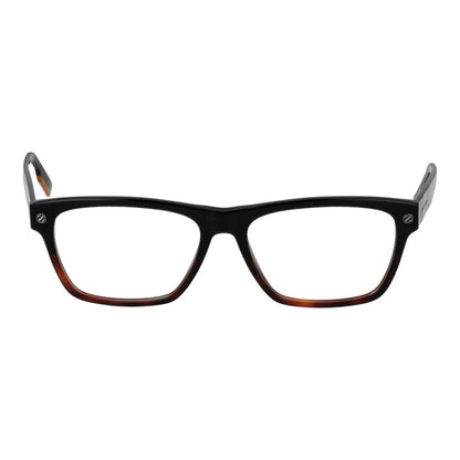 Eyeglasses Frames by Ermenegildo Zegna for men in acetate black features an refined silhouette, showcasing the refined black coloured frame and sophisticated full-frame frame design.