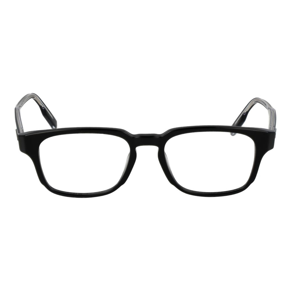 Eyeglasses Frames by Ermenegildo Zegna for men in acetate and black showcases an refined full-frame frame design featuring a sophisticated black coloured frame for an refined and refined aesthetic.