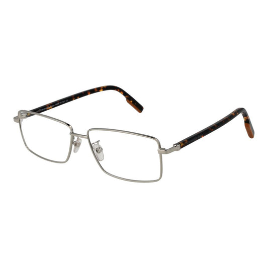 Eyeglasses Frames by Ermenegildo Zegna for men in metal and silver showcases a refined silhouette, detailed with a silver coloured frame finish and a sophisticated full-frame frame design.