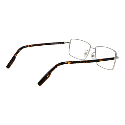 Eyeglasses Frames by Ermenegildo Zegna for men in metal silver showcases a reflective silhouette, artfully incorporating a sophisticated silver coloured frame with a distinct full-frame frame design.