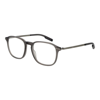 Eyeglasses Frames by Ermenegildo Zegna for men in acetate and gray showcases a refined silhouette, detailed with a gray coloured frame finish and a sophisticated full-frame frame design.