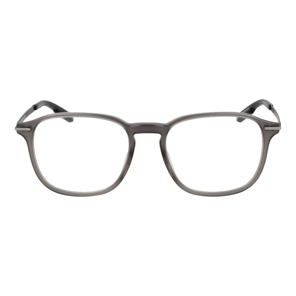 Eyeglasses Frames by Ermenegildo Zegna for men in acetate and gray showcases a refined silhouette, detailed with a gray coloured frame finish and a sophisticated full-frame frame design.