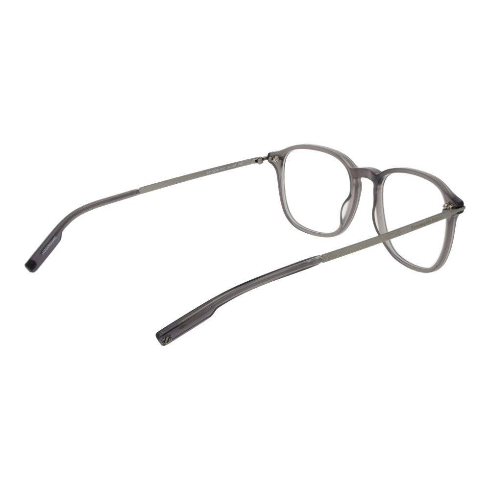Eyeglasses Frames by Ermenegildo Zegna for men in acetate and gray showcases an refined full-frame frame design featuring a sophisticated gray coloured frame for an refined and refined aesthetic.