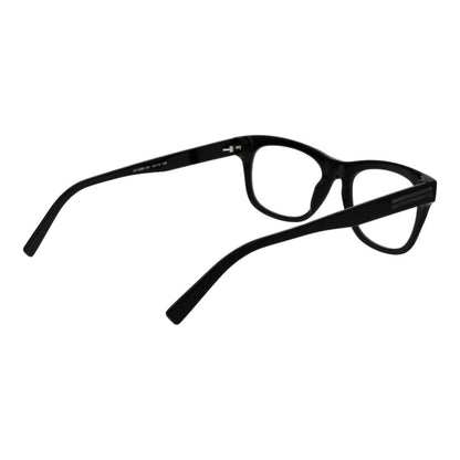 Eyeglasses Frames by Ermenegildo Zegna for men in acetate black showcases a refined full-frame frame design with a refined black coloured frame finish for a refined and sophisticated look.