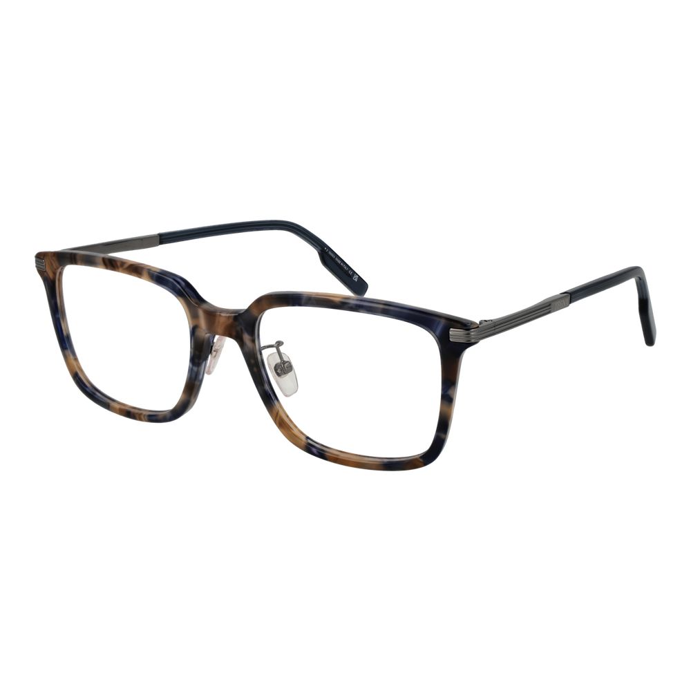 Eyeglasses Frames by Ermenegildo Zegna for men in acetate and multicolor showcases an refined full-frame frame design featuring a sophisticated multicolor coloured frame for an refined and refined aesthetic.