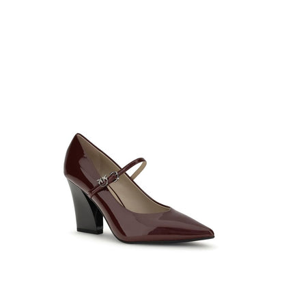 High-Heel Pumps Heels by PINKO for women in bos taurus calf patent leather bordeaux showcases a effortless chic silhouette, perfectly accentuating Women's Bos Taurus Calf Patent Leather High-Heel Pumps Heels with a effortless chic high-heel and effortless chic pointed toe style.