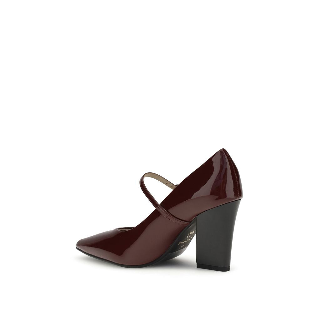 High-Heel Pumps Heels by PINKO for women in bos taurus calf patent leather bordeaux features a effortless chic silhouette, showcasing the Women's Bos Taurus Calf Patent Leather High-Heel Pumps Heels design with a effortless chic high-heel and pointed toe style for a effortless chic finish.
