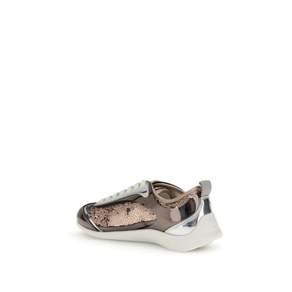 Sneakers by PINKO for women in bos taurus calf leather & polyamide multicolor features an opulent silhouette from the Women's Low Top Bos Taurus Calf Leather & Polyamide Sneakers collection, showcasing a signature low-top style with an opulent finish.