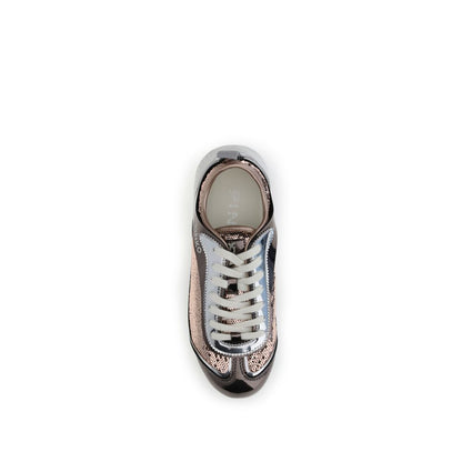 Sneakers by PINKO for women in bos taurus calf leather & polyamide multicolor presents a sumptuous silhouette as Women's Low Top Bos Taurus Calf Leather & Polyamide Sneakers, expertly defined by a sumptuous low-top style for a sumptuous, high-fashion look.