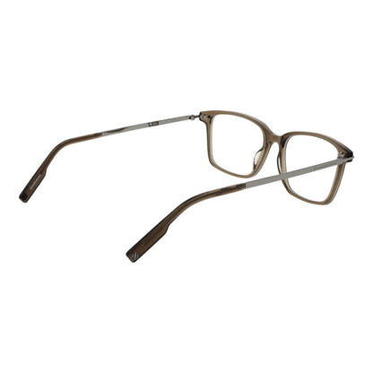 Eyeglasses Frames by Ermenegildo Zegna for men in acetate beige features an refined silhouette, showcasing the refined beige coloured frame and sophisticated full-frame frame design.