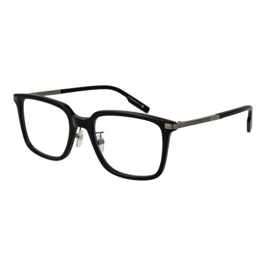 Eyeglasses Frames by Ermenegildo Zegna for men in acetate black showcases a refined full-frame frame design with a refined black coloured frame finish for a refined and sophisticated look.