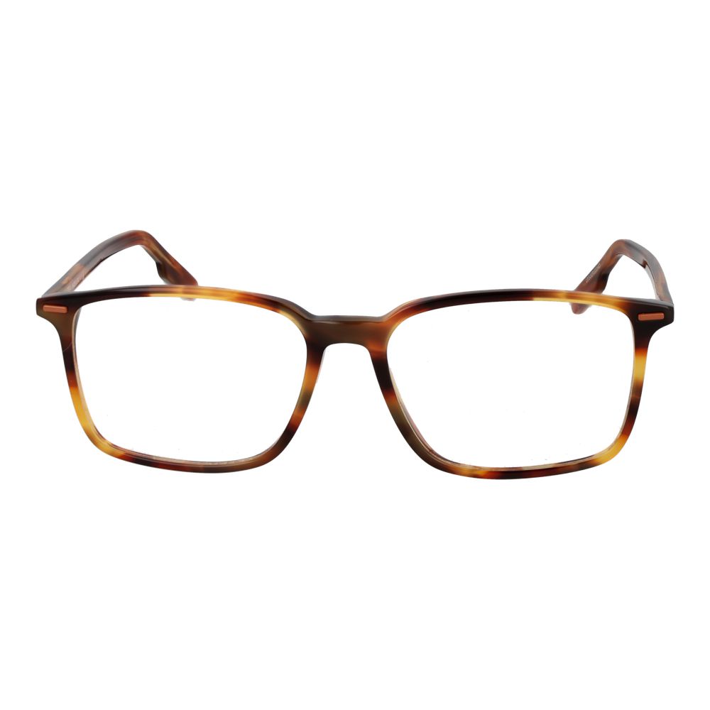 Eyeglasses Frames by Ermenegildo Zegna for unisex in acetate brown showcases a refined full-frame frame design with a refined brown coloured frame finish for a refined and sophisticated look.