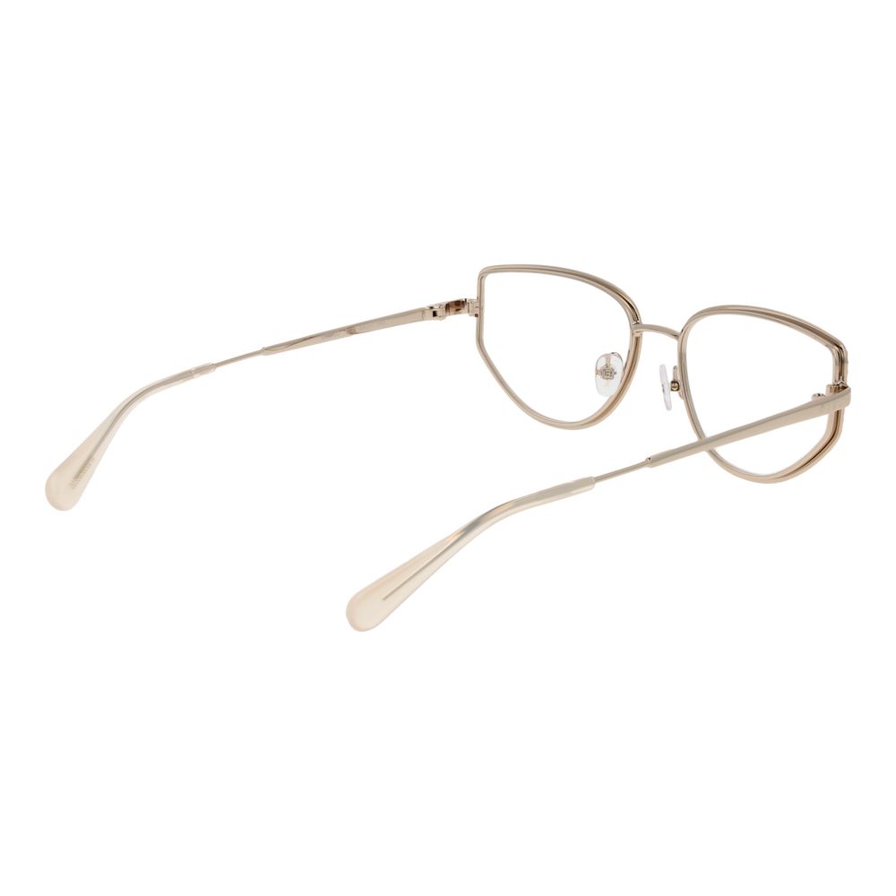 Eyeglasses Frames by Max & Co for women in metal gold features an refined silhouette, showcasing the refined gold coloured frame and sophisticated full-frame frame design.