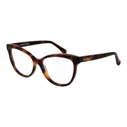 Eyeglasses Frames by Max Mara for women in acetate brown showcases a refined full-frame frame design with a refined brown coloured frame finish for a refined and sophisticated look.