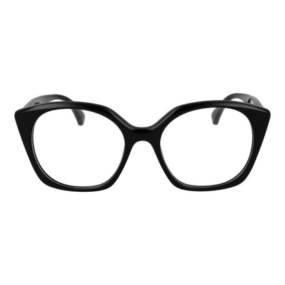 Eyeglasses Frames by Max Mara for women in acetate and black showcases a refined silhouette, detailed with a black coloured frame finish and a sophisticated full-frame frame design.