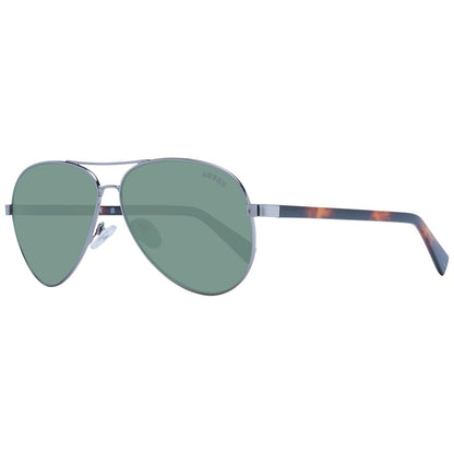 Guess Aviator Non-Polarized Dark-Tint Metal Sunglasses - Silver