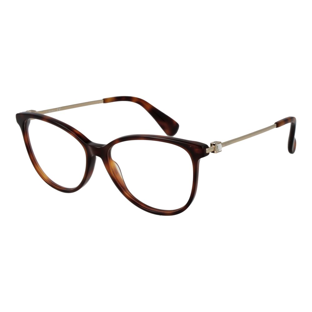 Eyeglasses Frames by Max Mara for women in metal brown showcases a reflective silhouette, artfully incorporating a sophisticated brown coloured frame with a distinct full-frame frame design.